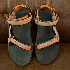 Teva Kids' Black and Orange Sandals